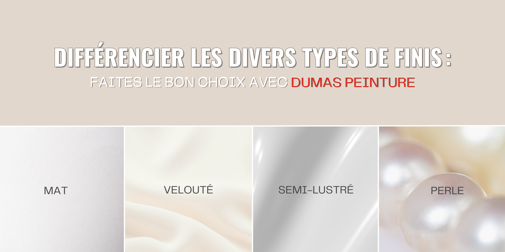 Différencier les divers types de finis
