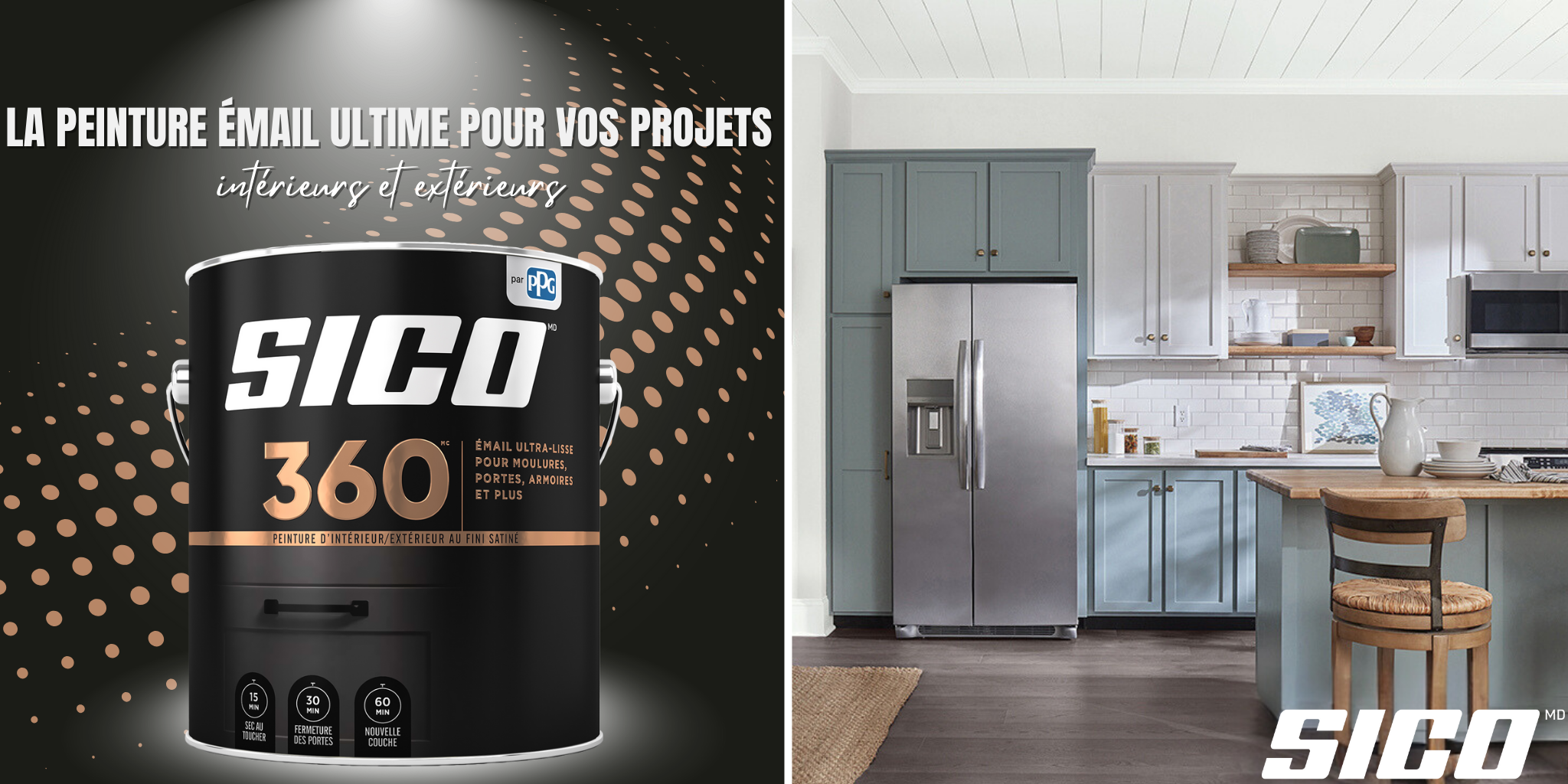 Sico 360 : La peinture émail ultime pour vos projets intérieurs et extérieurs