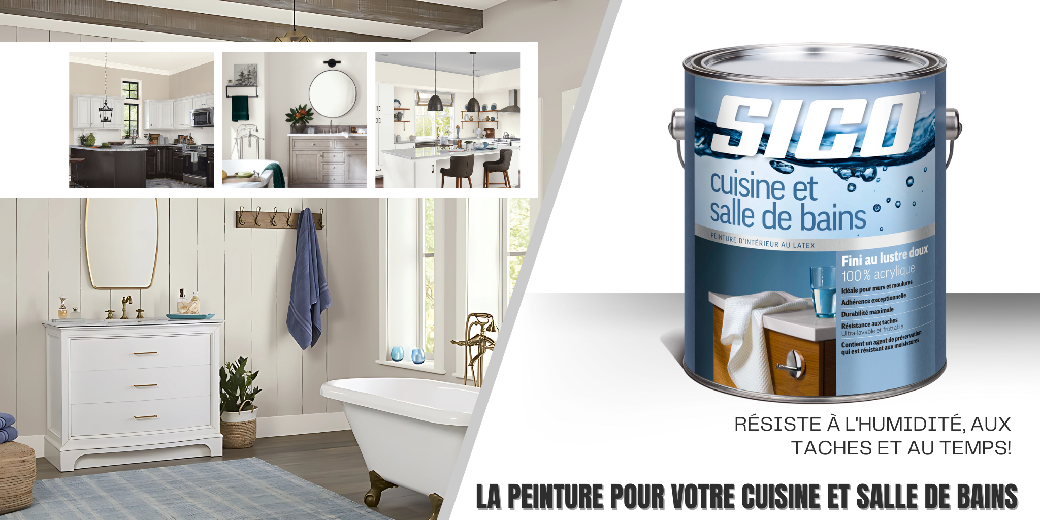 Bien choisir la peinture pour votre cuisine et la salle de bain