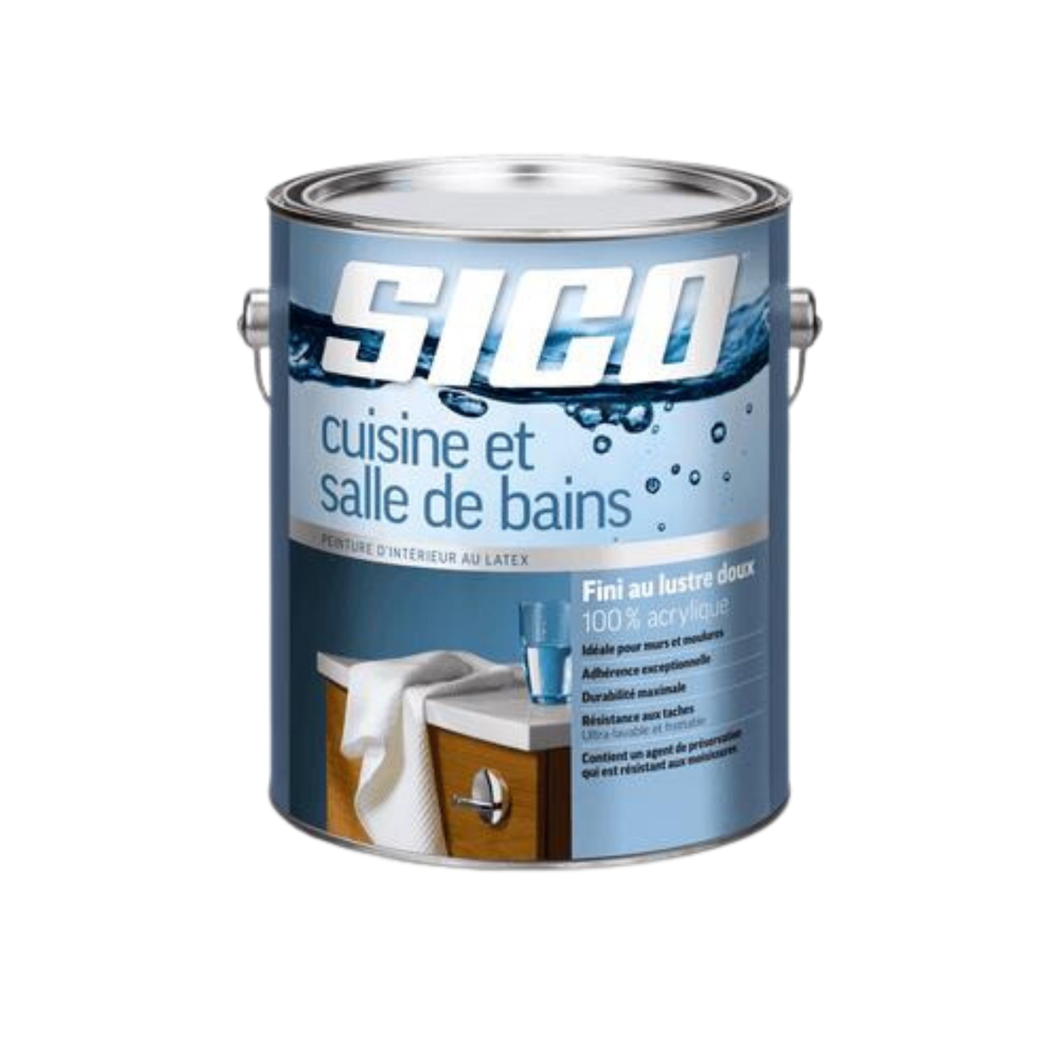 SICOᴹᴰ Cuisine et salle de bain peinture d'intérieur fini lustre doux