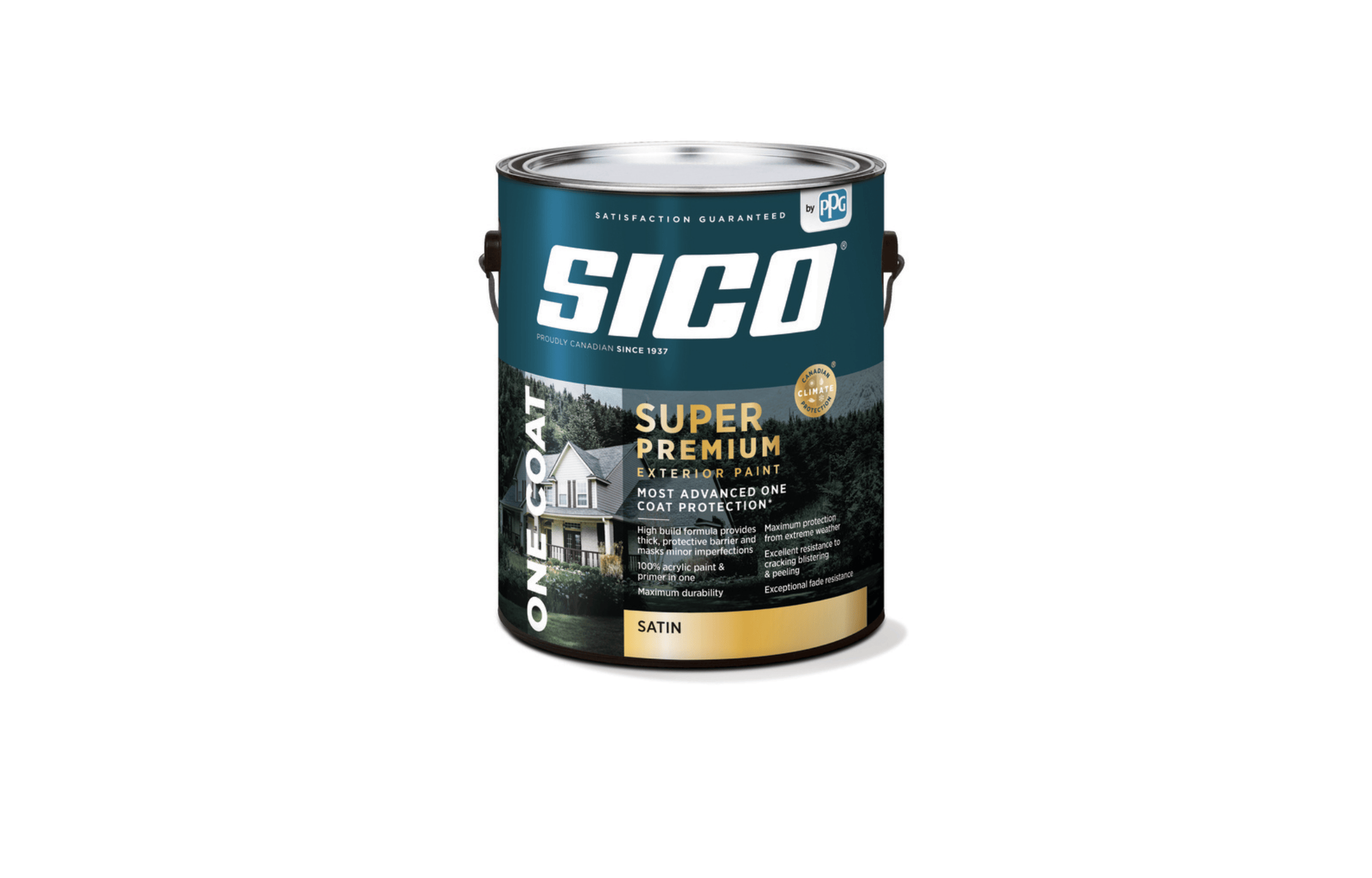 Sico Peinture Extérieure Super Premium - Blanc Satiné 3.78L