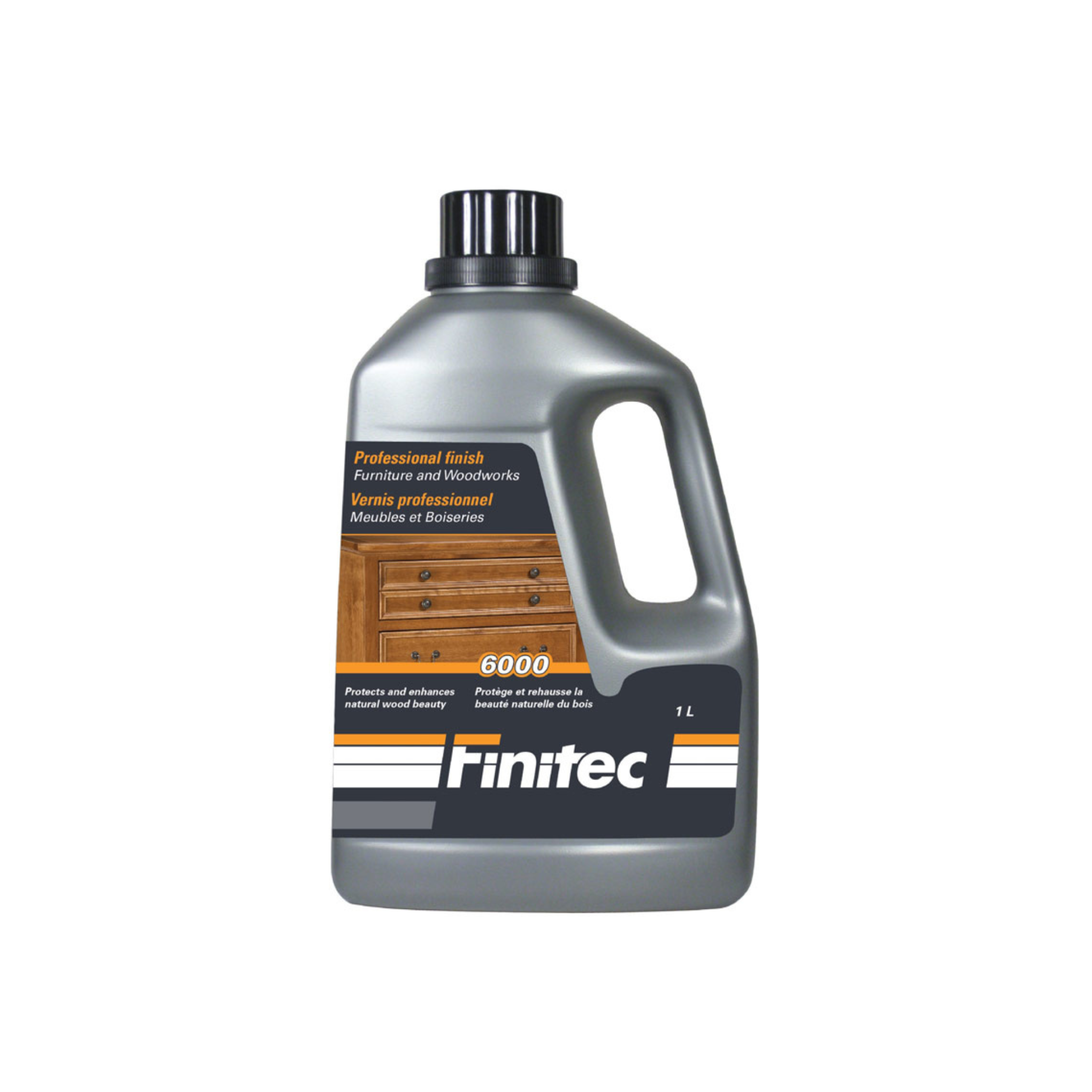 FINITEC 6000 Vernis autonivelant polyuréthane à base d'eau - Satin 1L | Dumas Peinture