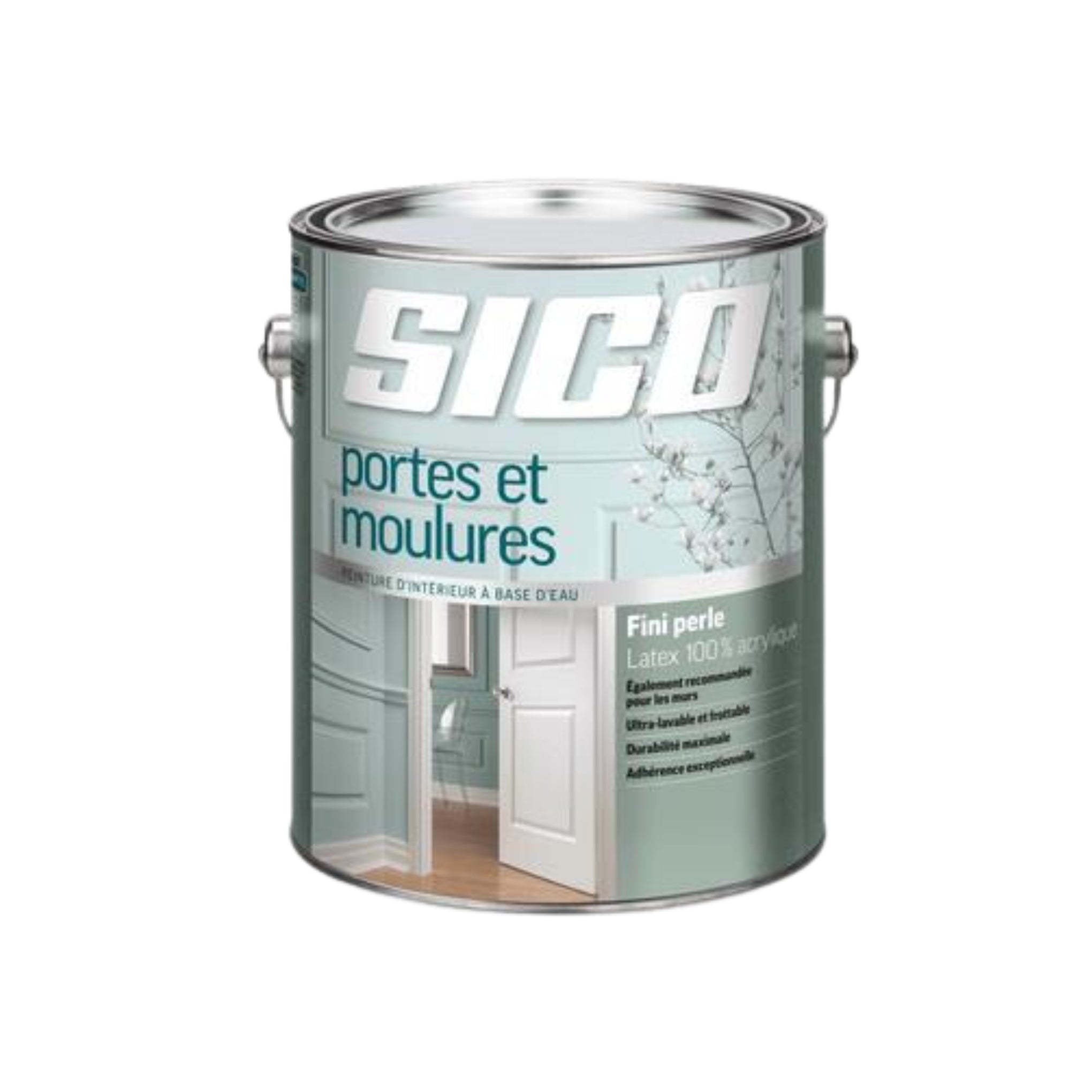 SICOᴹᴰ Peinture d’intérieur au latex pour portes et moulures fini perle
